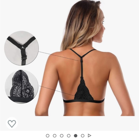 Shekini Women’s embroidered triangle bra. Size Medium. Worn only once! - Picture 3 of 7